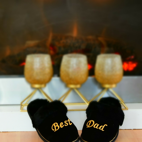 Best dad embroidered slippers - Picture 2 of 7